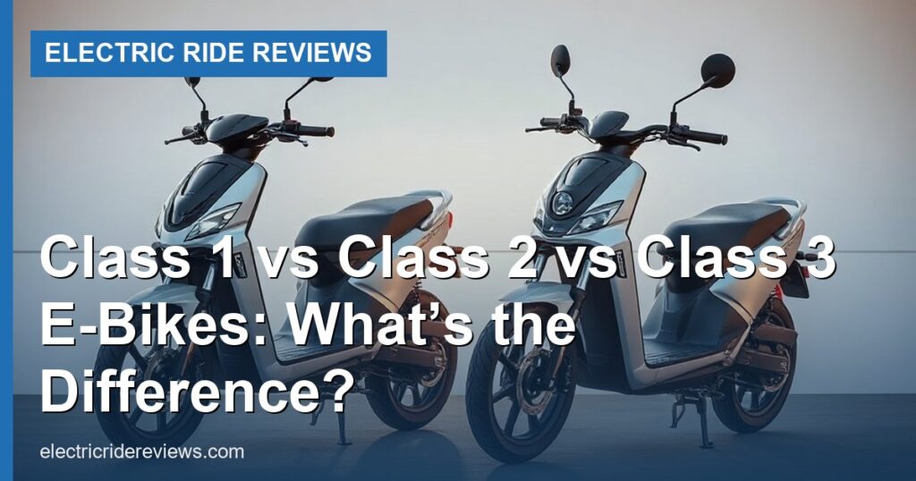 Class 1 vs Class 2 vs Class 3 E-Bikes: What’s the Difference? - Electric Ride Reviews
