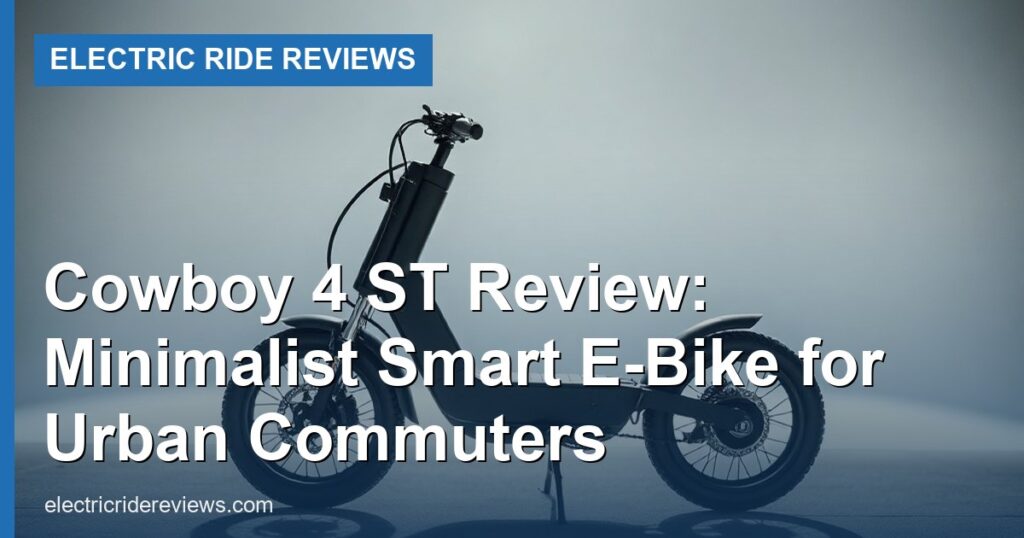 Cowboy 4 ST Review: Minimalist Smart E-Bike for Urban Commuters - Electric Ride Reviews