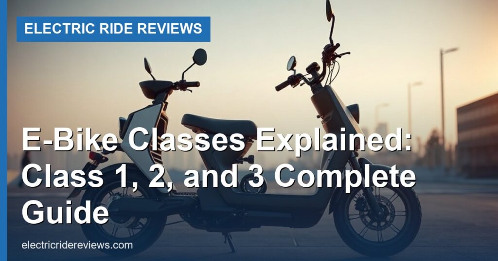 E-Bike Classes Explained: Class 1, 2, and 3 Complete Guide - Electric Ride Reviews