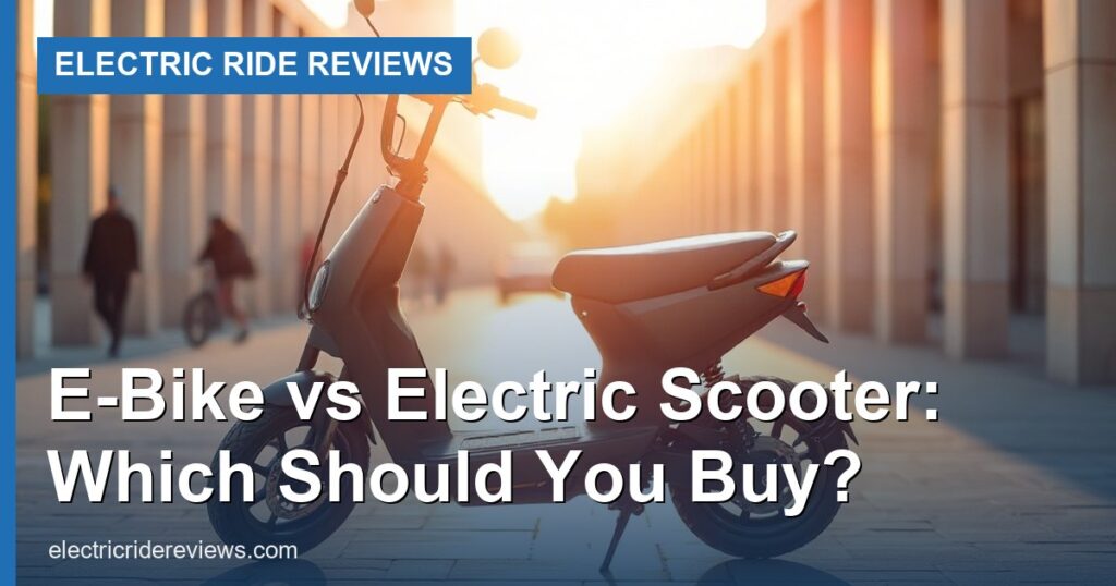 E-Bike vs Electric Scooter: Which Should You Buy? - Electric Ride Reviews