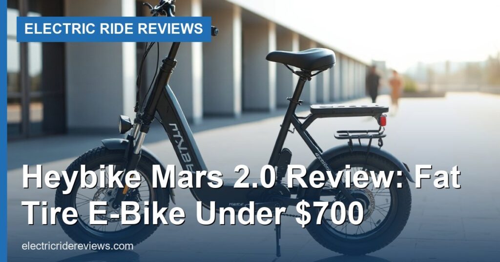 Heybike Mars 2.0 Review: Fat Tire E-Bike Under $700 - Electric Ride Reviews