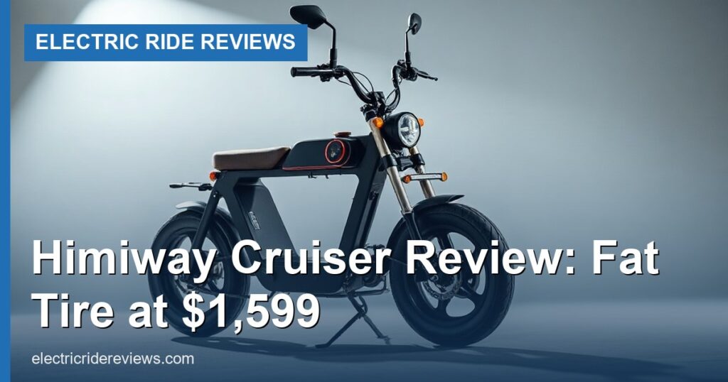 Himiway Cruiser Review: Fat Tire at $1,599 - Electric Ride Reviews
