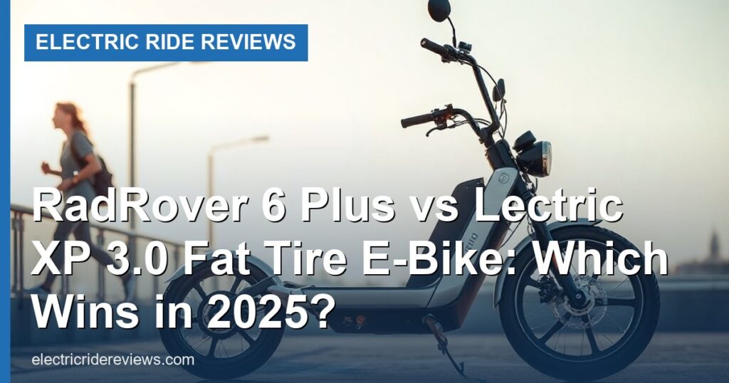 RadRover 6 Plus vs Lectric XP 3.0 Fat Tire E-Bike: Which Wins in 2025? - Electric Ride Reviews