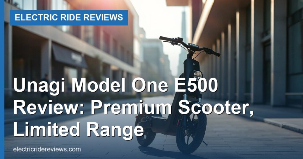 Unagi Model One E500 Review: Premium Scooter, Limited Range - Electric Ride Reviews