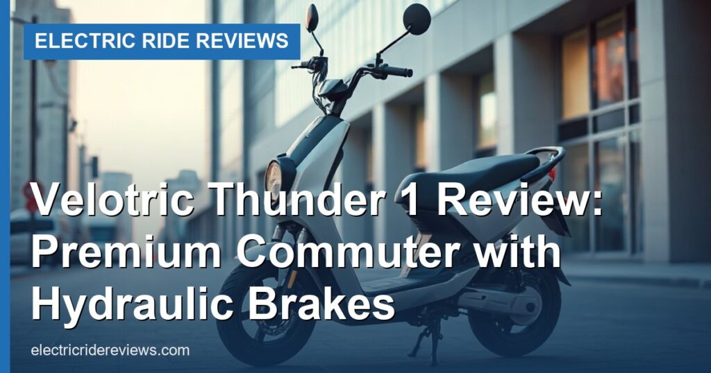 Velotric Thunder 1 Review: Premium Commuter with Hydraulic Brakes - Electric Ride Reviews