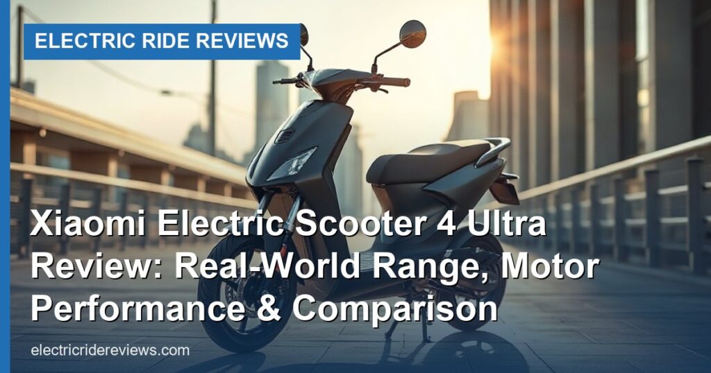 Xiaomi Electric Scooter 4 Ultra Review: Real-World Range, Motor Performance & Comparison - Electric Ride Reviews